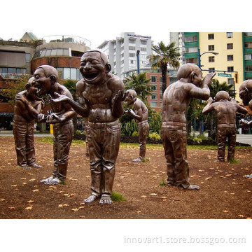 customized villa sculpture,square sculpture,community sculpture